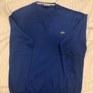 Lacoste mens v neck sweater Size 6